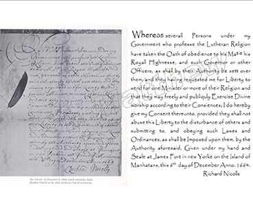 Luther's Kleiner Catechismus was translated into the Munsee language by Johan Campanius Holm on his arrival in New Sweden (Pennsylvania) in 1643. It was unprinted for 50 years due to the decline in mission work among the Indians...